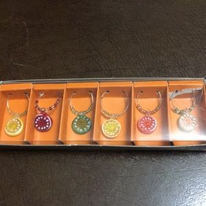 Set 6 Wine glass rings